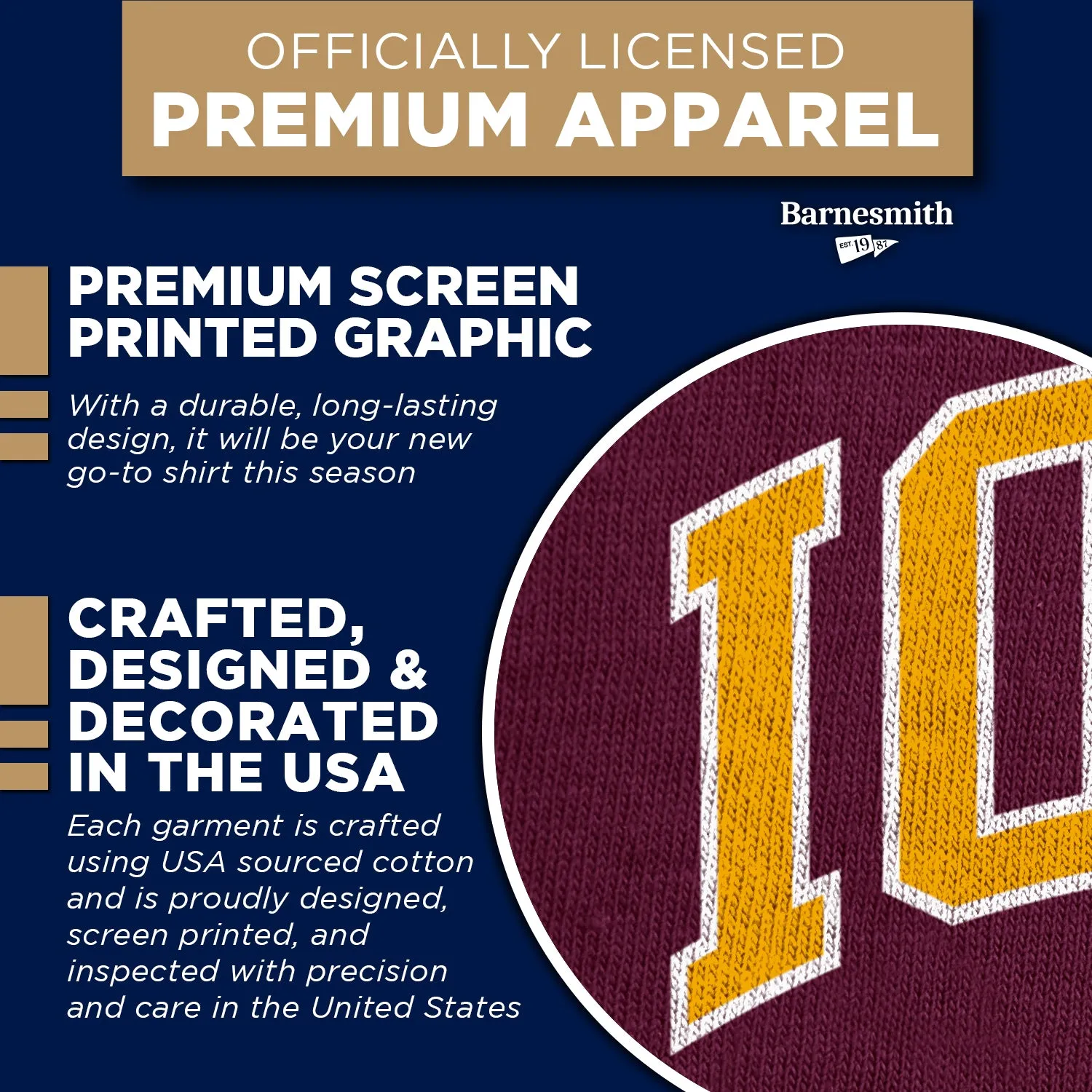 Iona University Spirit T-Shirt (Maroon) sold by Barnesmith product image thumbnail 4