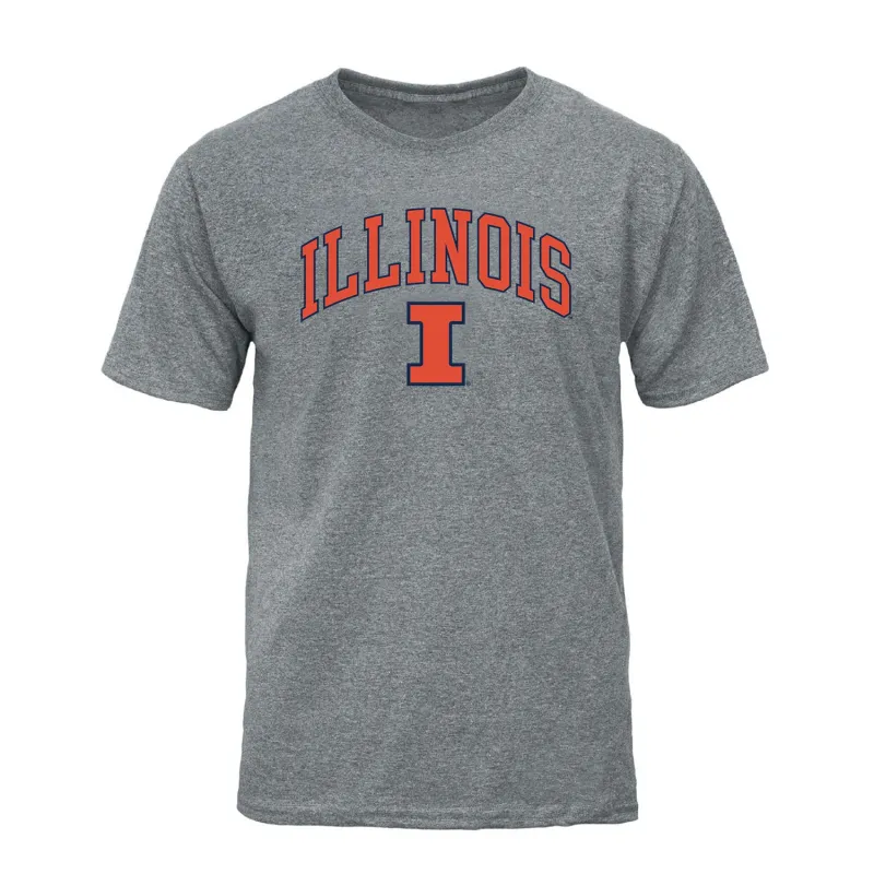 University of Illinois Spirit T-Shirt (Charcoal Grey) sold by Barnesmith