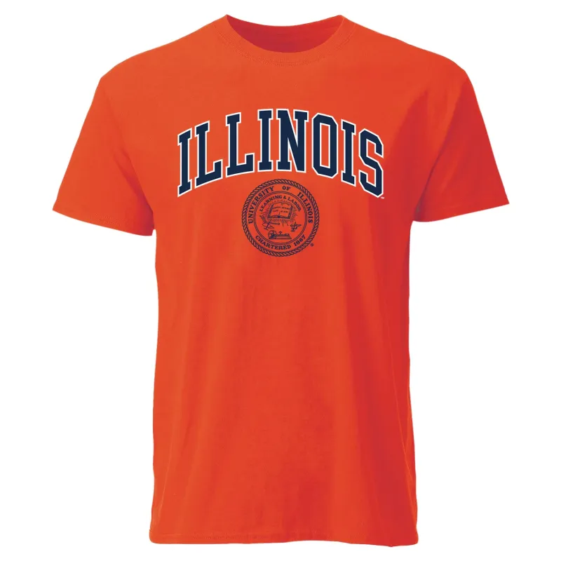 University of Illinois Heritage T-Shirt (Orange) sold by Barnesmith