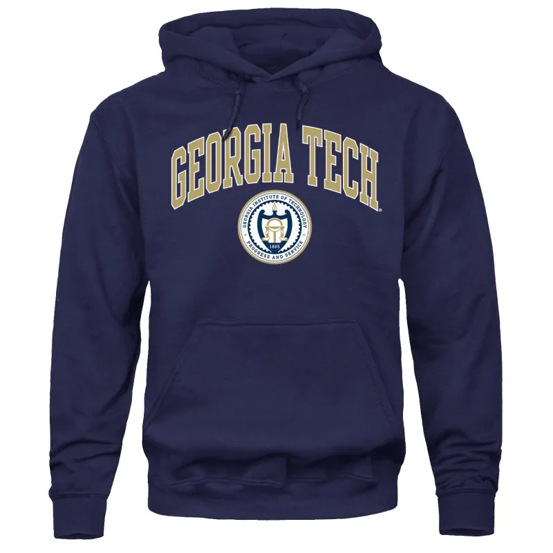 Georgia Institute of Technology Heritage Hooded Sweatshirt (Navy) sold by Barnesmith