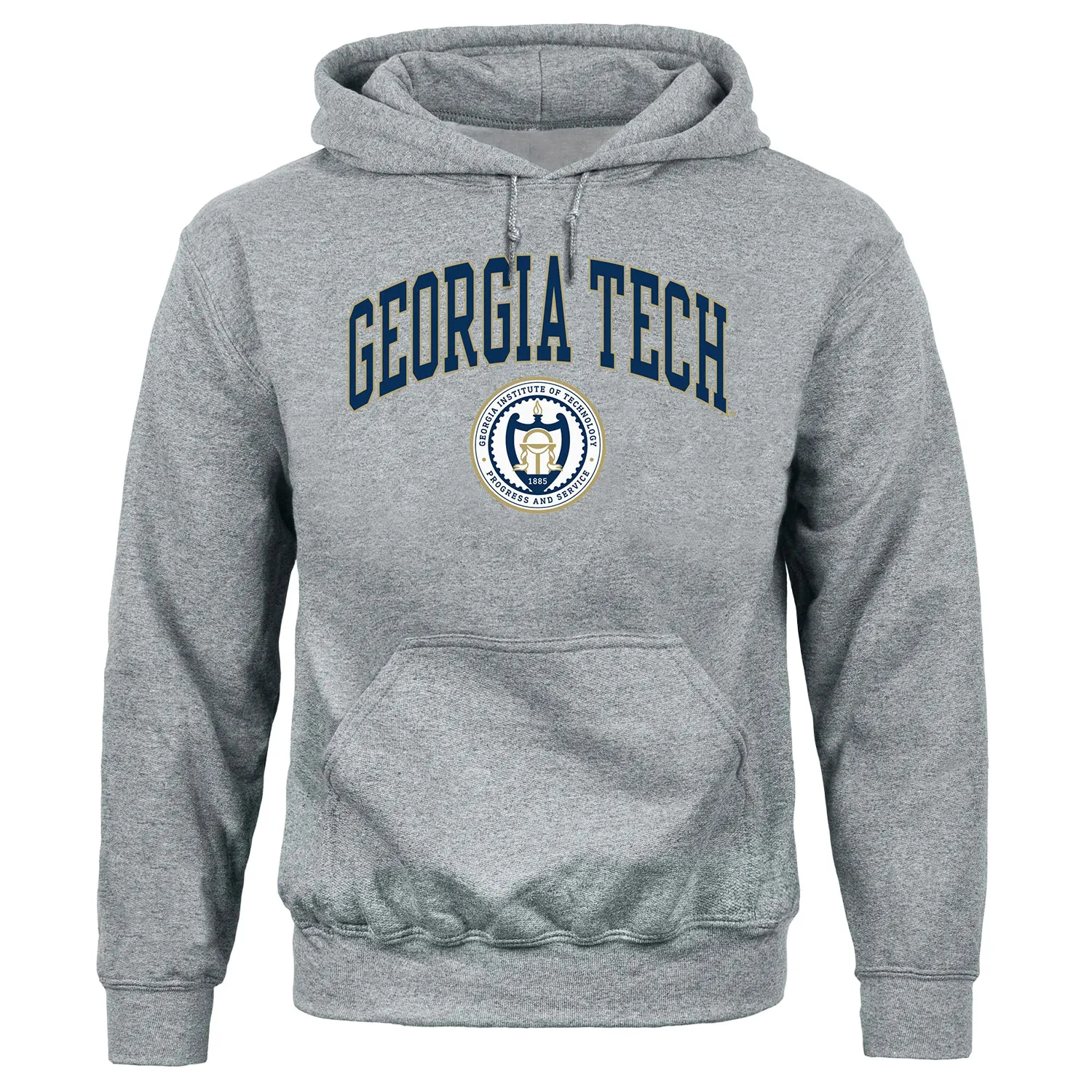 Georgia Institute of Technology Heritage Hooded Sweatshirt (Charcoal) sold by Barnesmith