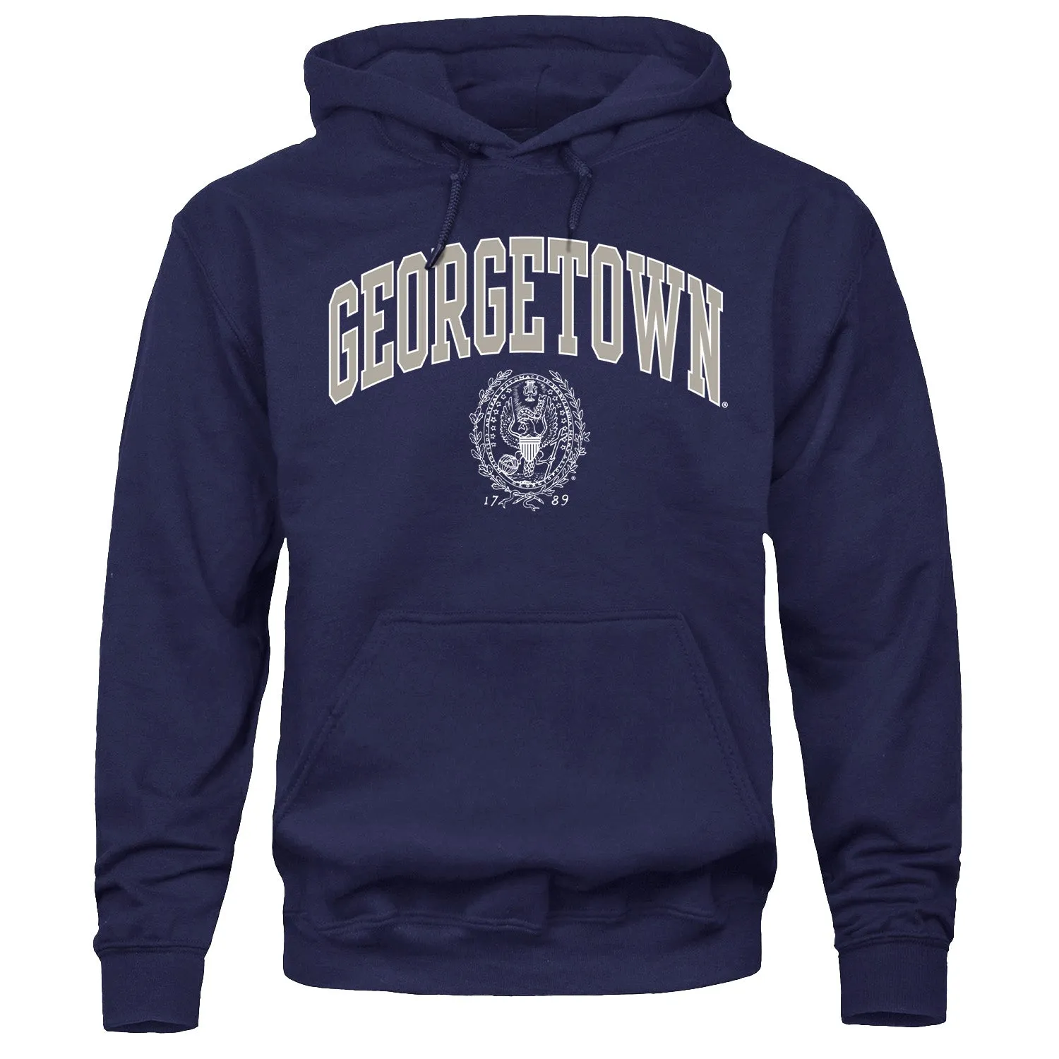 Georgetown University Heritage Hooded Sweatshirt (Navy) sold by Barnesmith