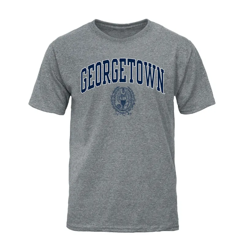 Georgetown University Heritage T-Shirt (Charcoal Grey) sold by Barnesmith