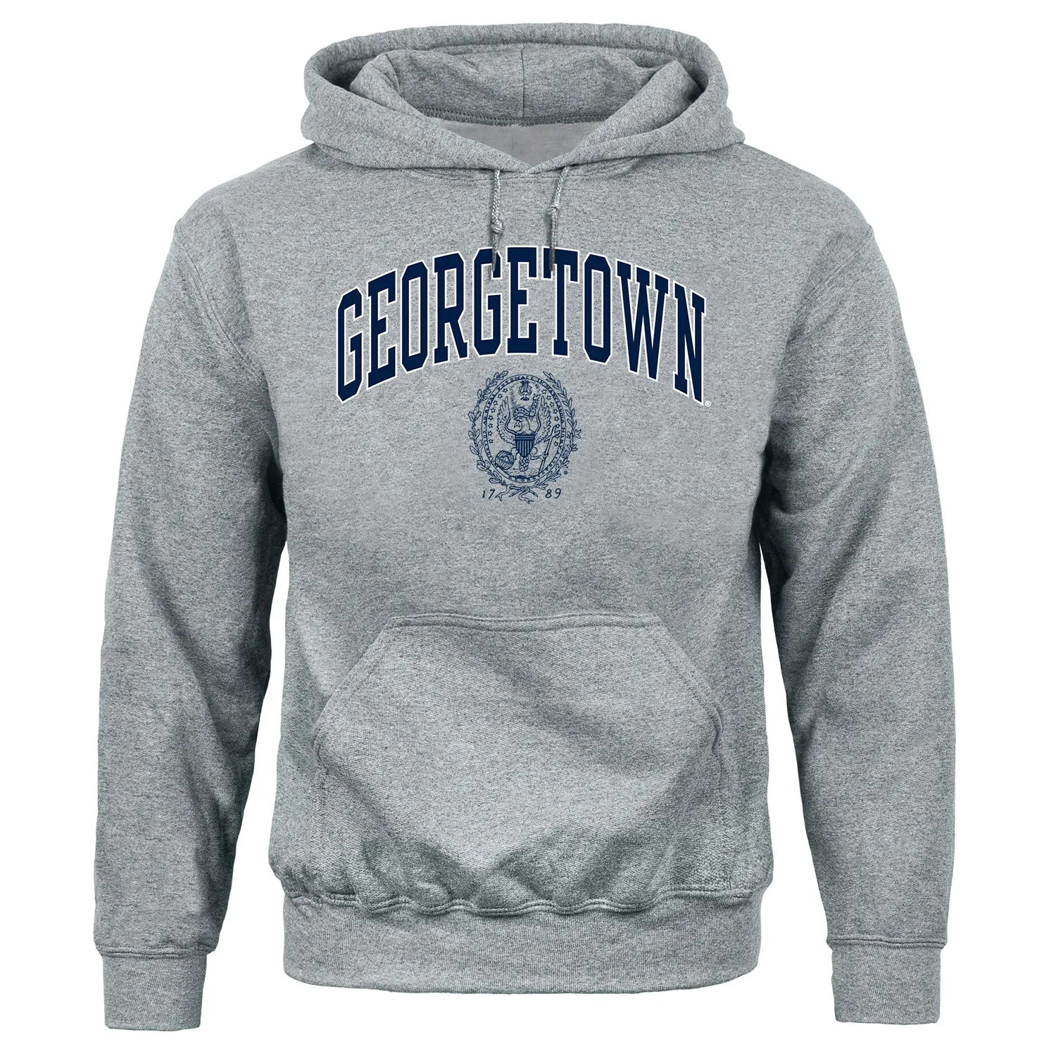Georgetown University Heritage Hooded Sweatshirt (Charcoal) sold by Barnesmith