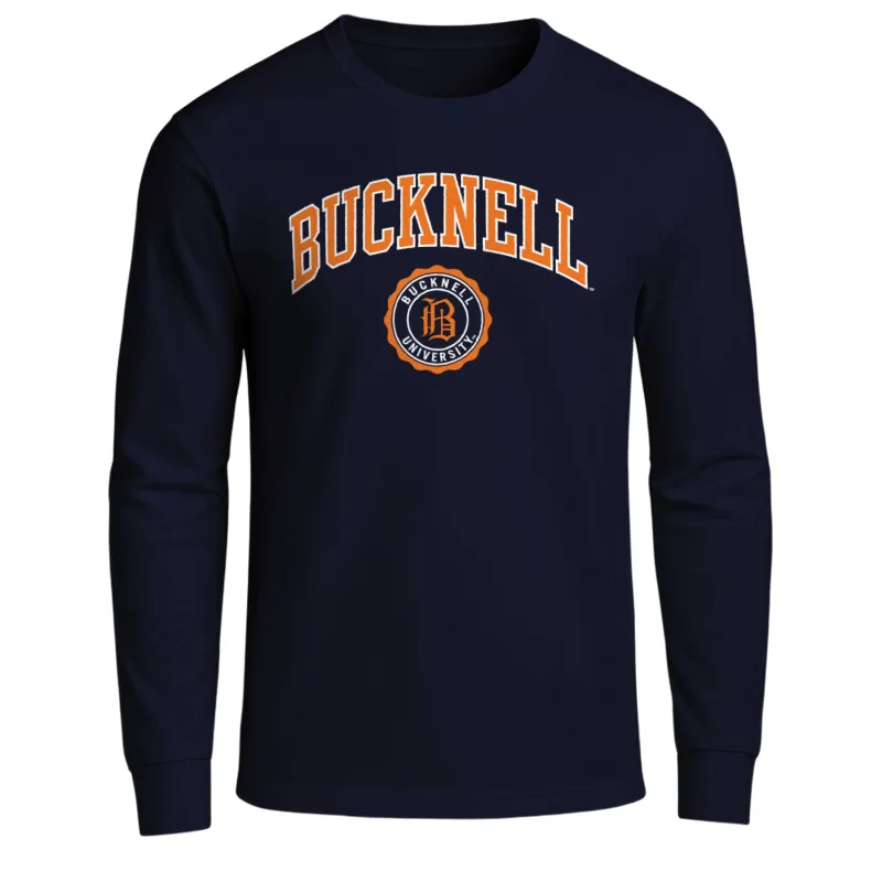 Bucknell University Heritage Long Sleeve T-Shirt (Navy) sold by Barnesmith