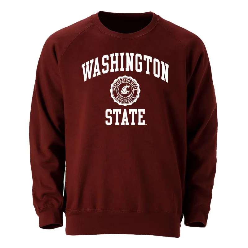 Washington State University Heritage Crewneck Sweatshirt (Crimson) sold by Barnesmith