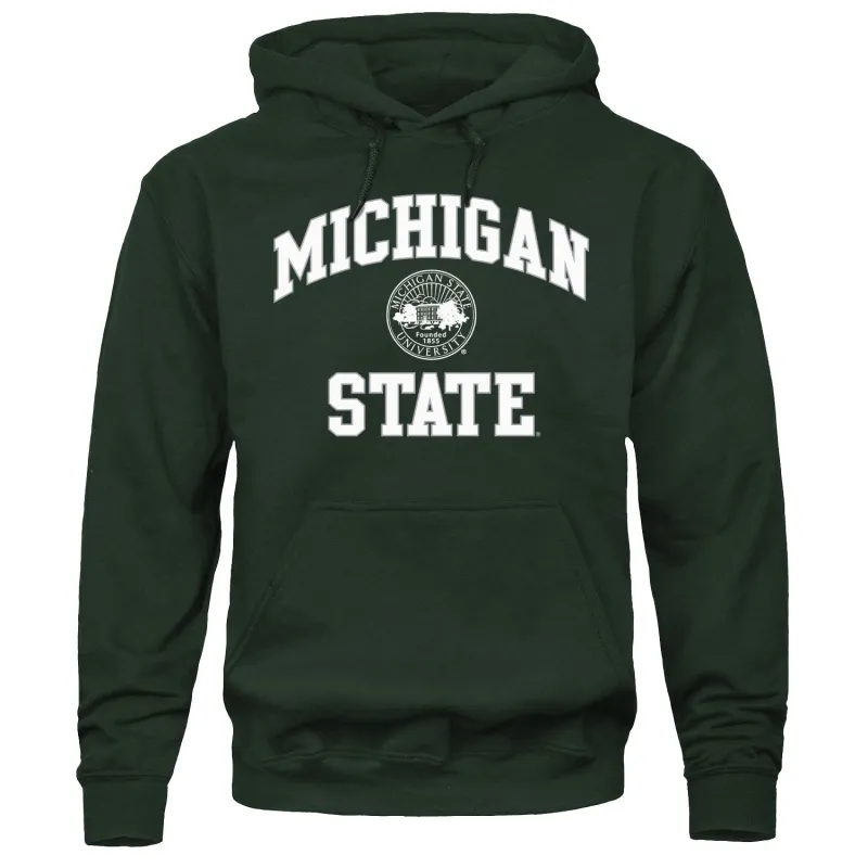 Michigan State University Heritage Hooded Sweatshirt (Hunter Green) sold by Barnesmith