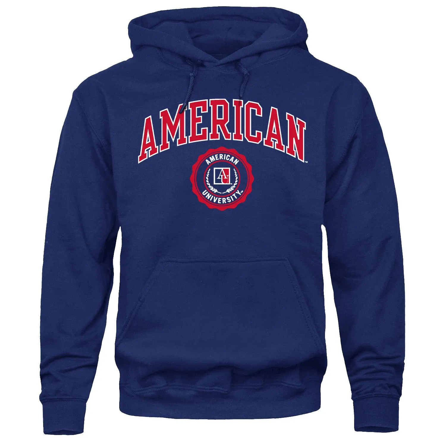 American University Heritage Hooded Sweatshirt (Navy) sold by Barnesmith