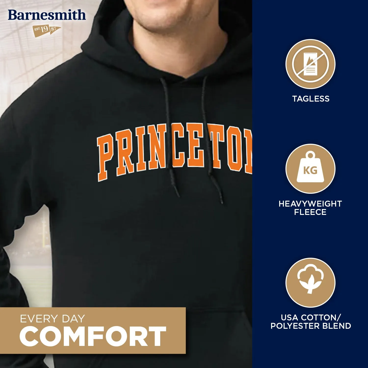 Princeton University Classic Hood (Black) sold by Barnesmith product image thumbnail 3