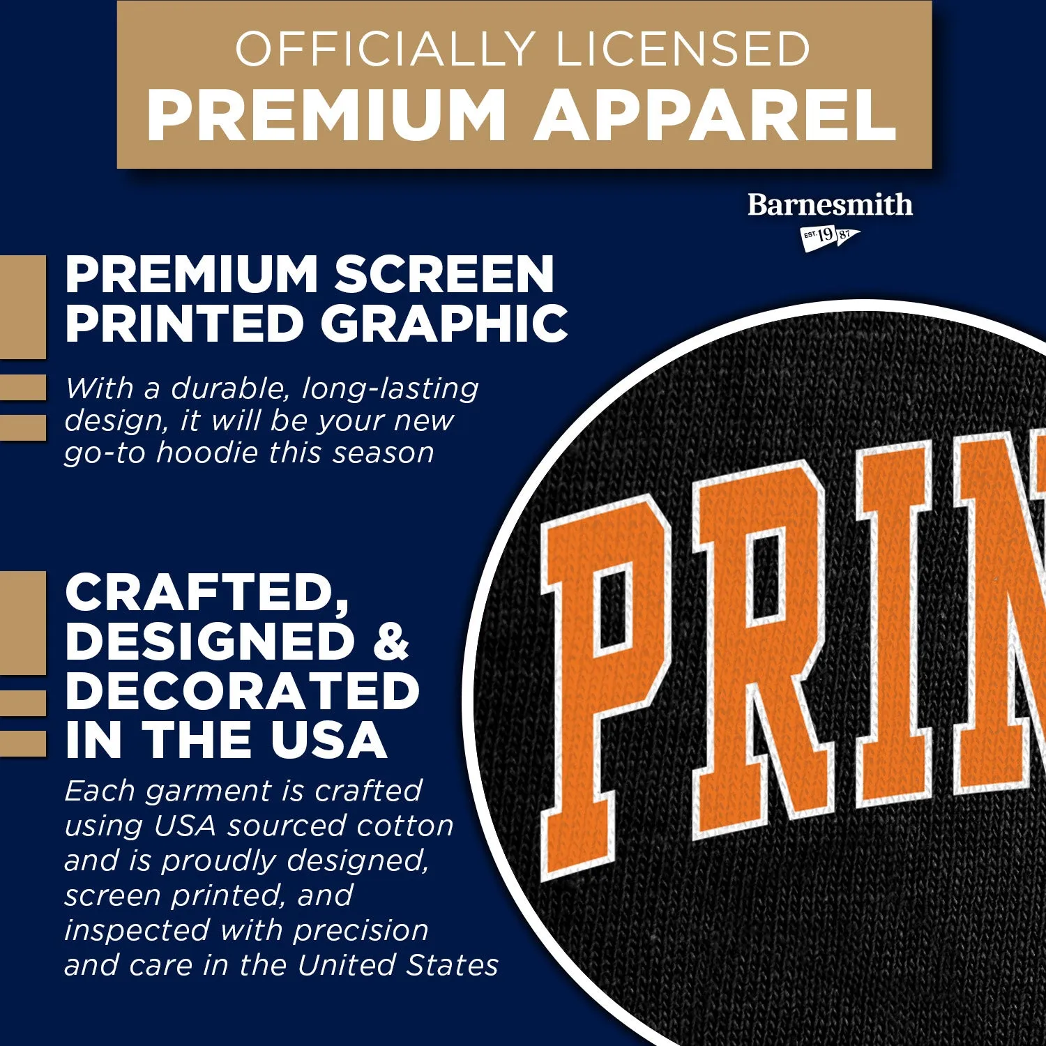 Princeton University Classic Hood (Black) sold by Barnesmith product image thumbnail 4