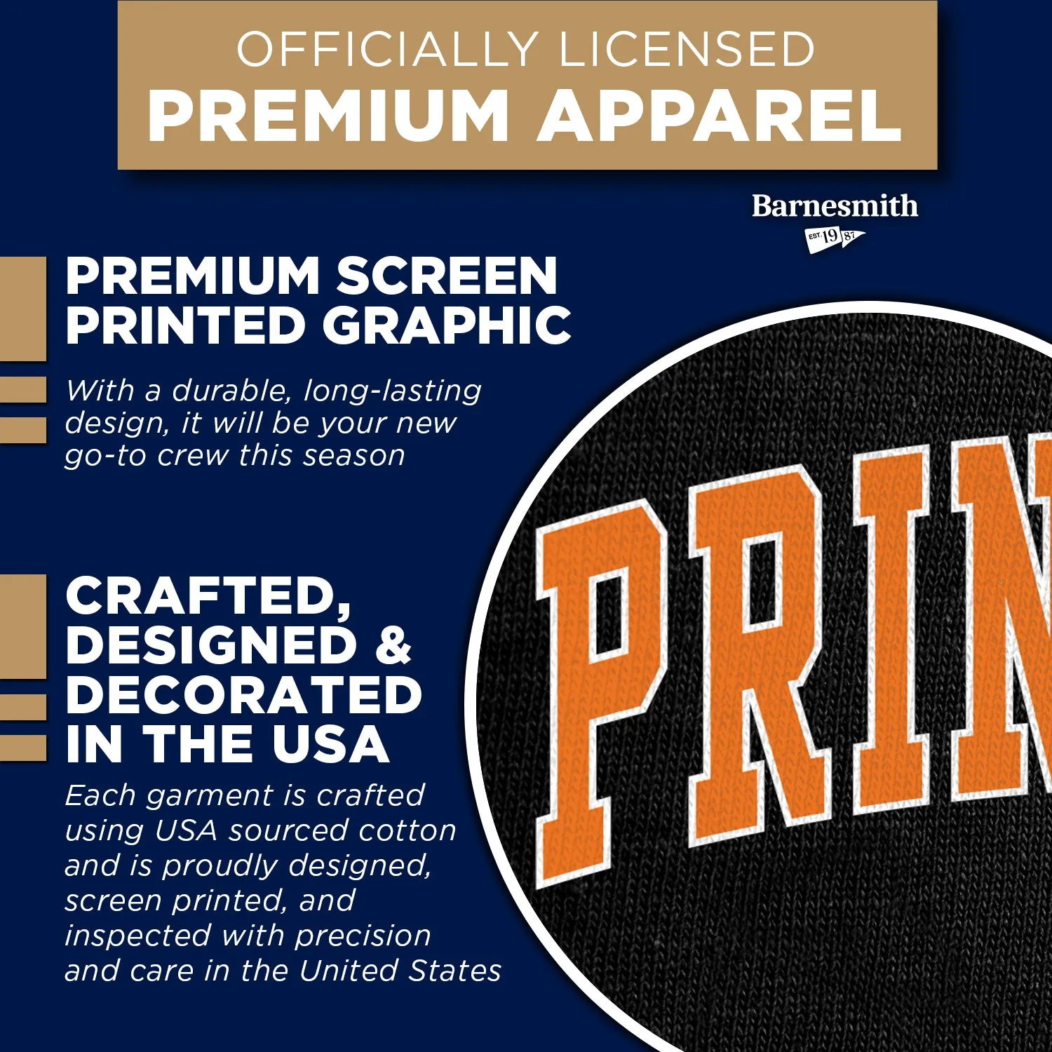 Princeton University Classic Sweatshirt (Black) sold by Barnesmith product image thumbnail 4