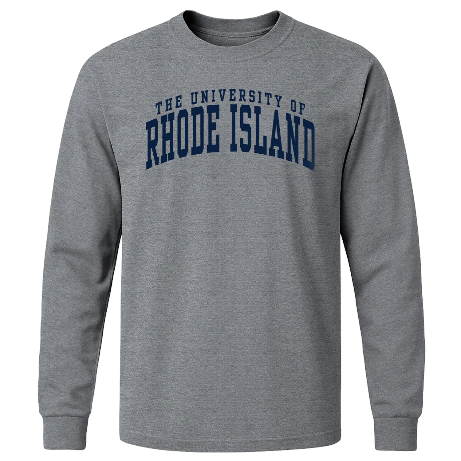 University of Rhode Island Classic Long Sleeve T-Shirt (Charcoal Grey) sold by Barnesmith