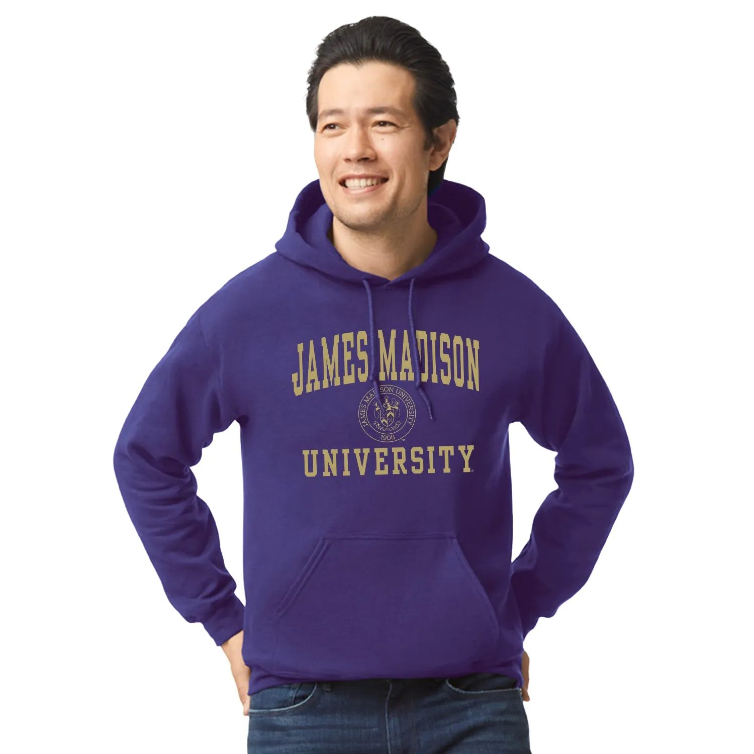 James Madison University Heritage Hooded Sweatshirt (Purple) sold by Barnesmith product image thumbnail 2