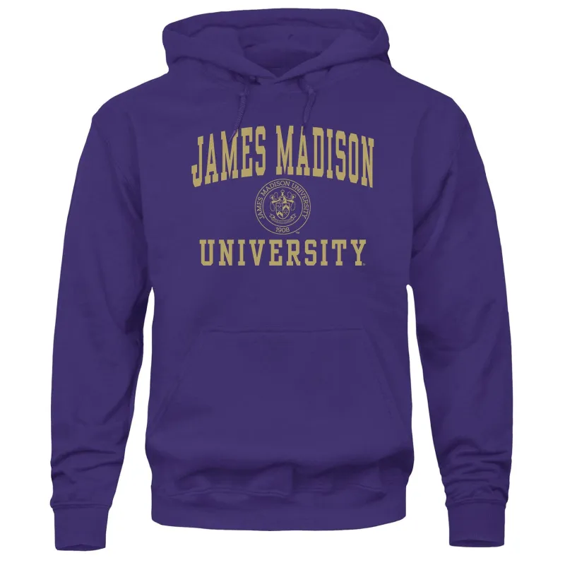 James Madison University Heritage Hooded Sweatshirt (Purple) sold by Barnesmith