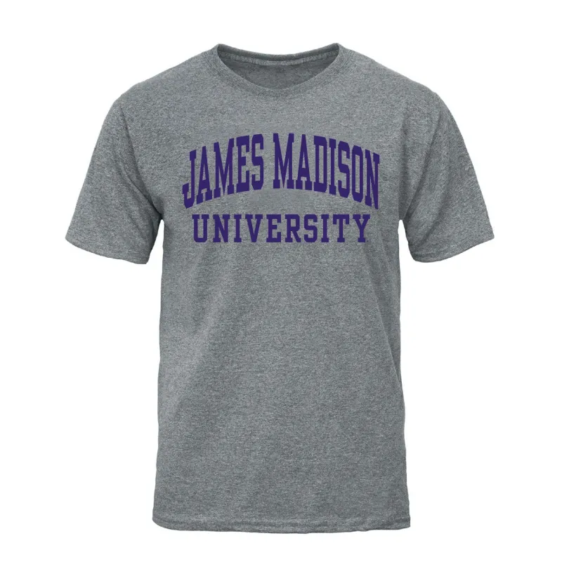 James Madison University Classic T-Shirt (Charcoal Grey) sold by Barnesmith