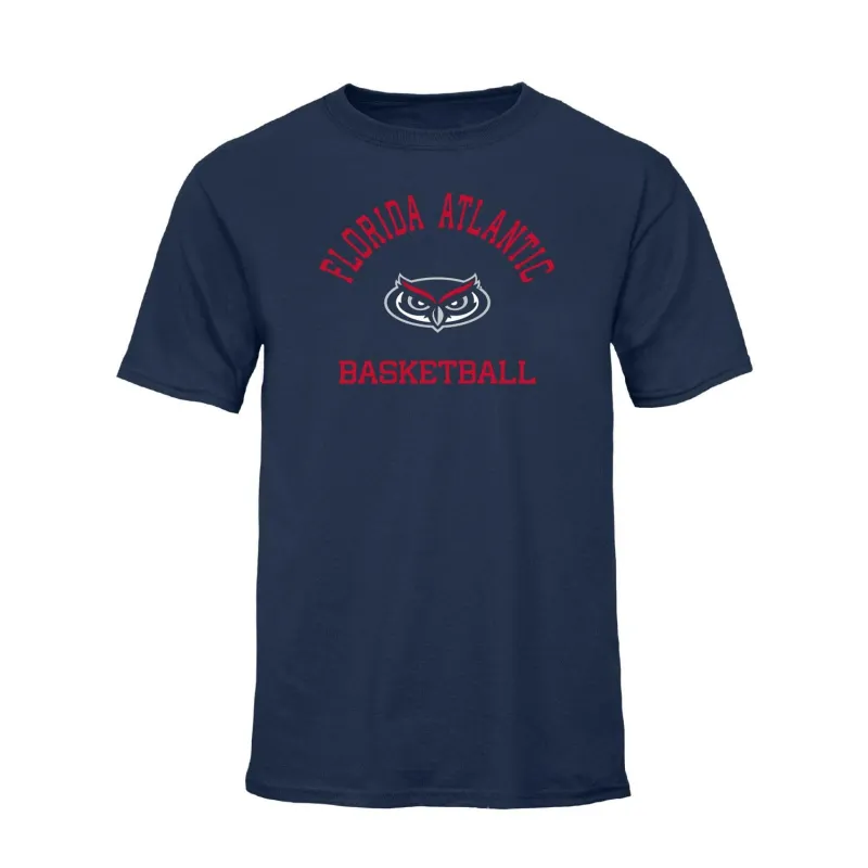 Florida Atlantic University Basketball T-Shirt (Navy) sold by Barnesmith
