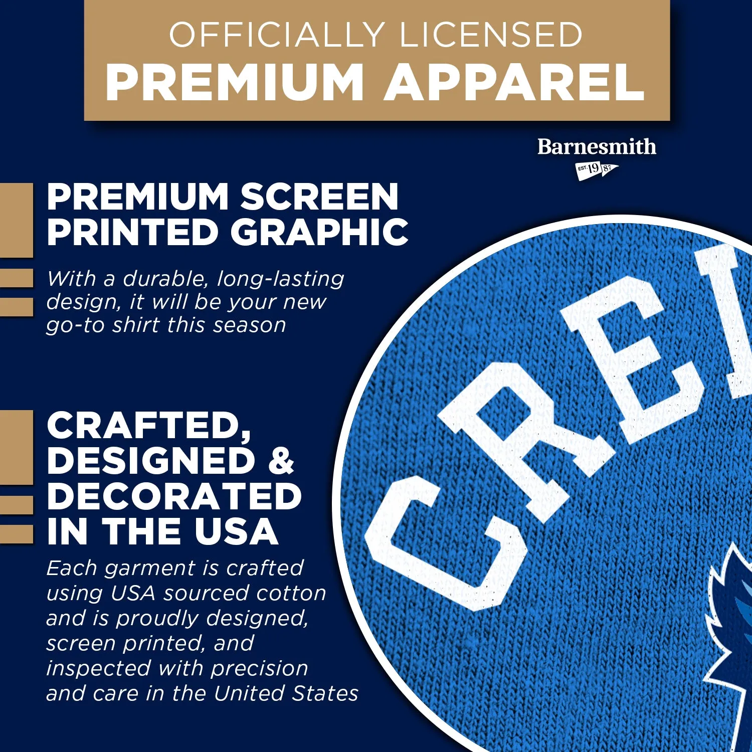 Creighton University Basketball T-Shirt (Royal Blue) sold by Barnesmith product image thumbnail 4