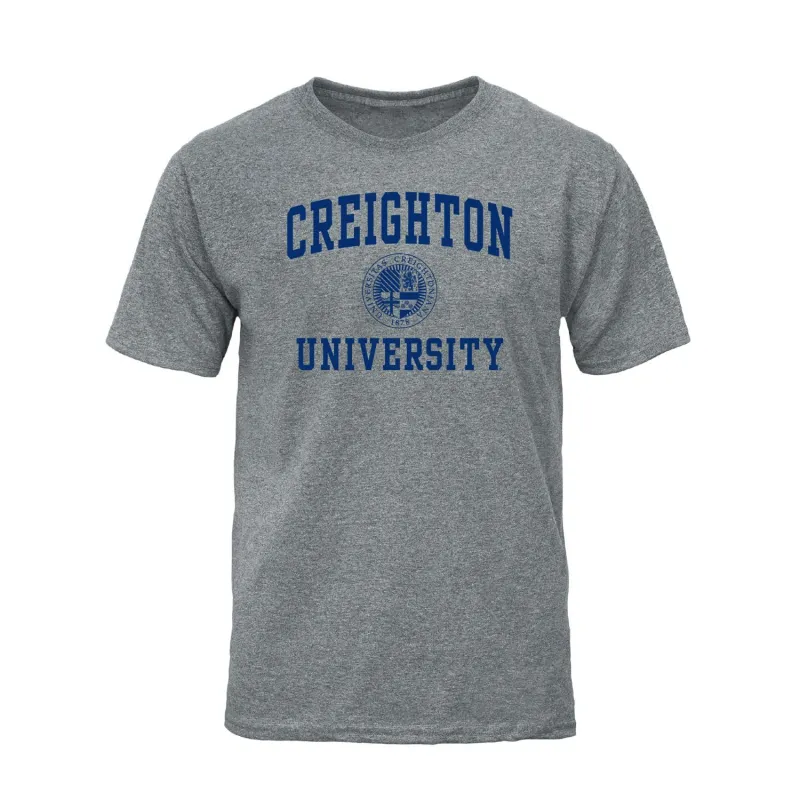Creighton University Heritage T-Shirt (Charcoal Grey) sold by Barnesmith