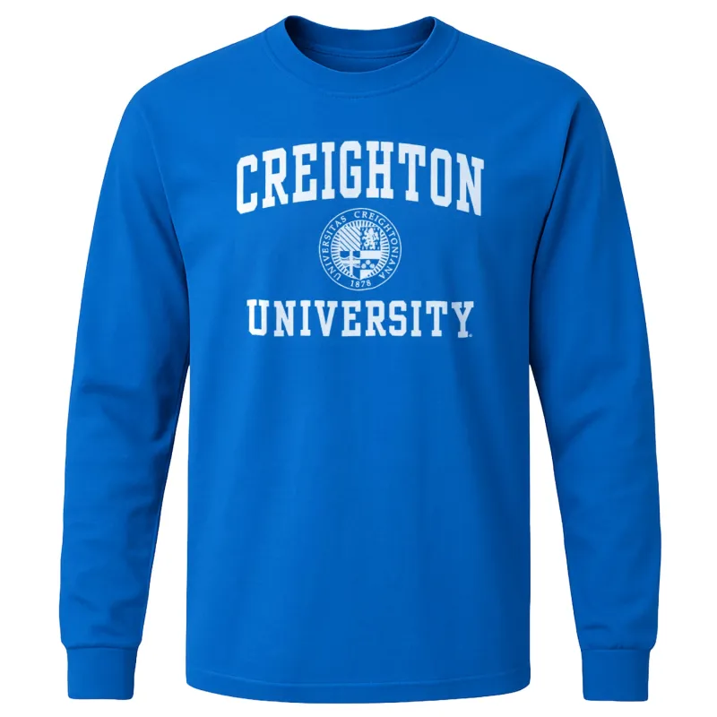 Creighton University Heritage Long Sleeve T-Shirt (Royal Blue) sold by Barnesmith