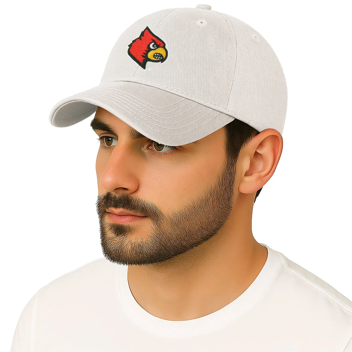 University of Louisville Spirit Baseball Hat One-Size (White) sold by Barnesmith product image thumbnail 2
