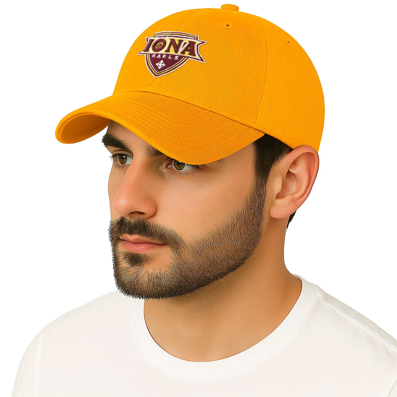 Iona University Spirit Baseball Hat One-Size (Autumn Blaze) sold by Barnesmith product image thumbnail 2