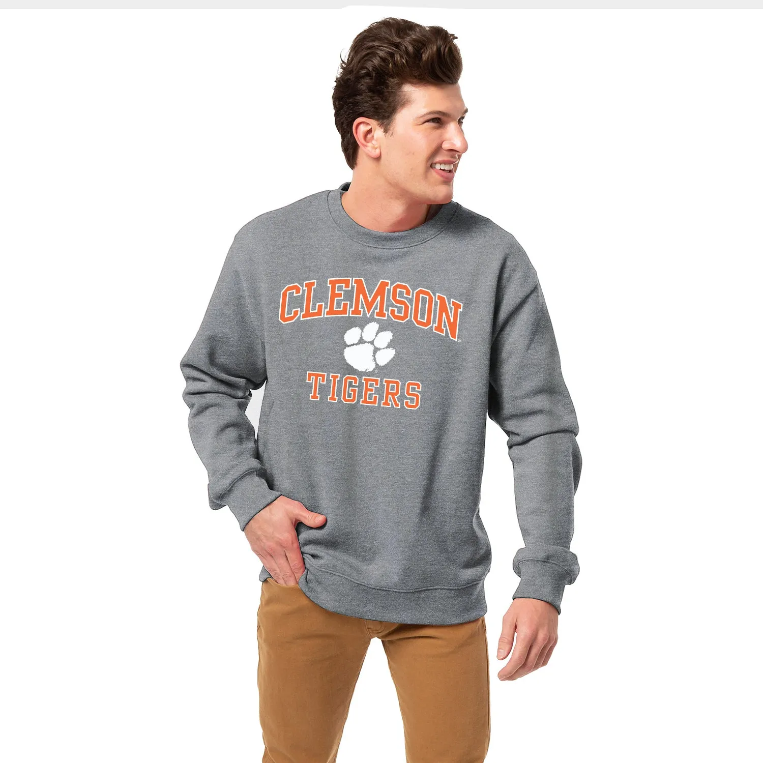 Clemson University Spirit Sweatshirt (Charcoal) sold by Barnesmith product image thumbnail 2