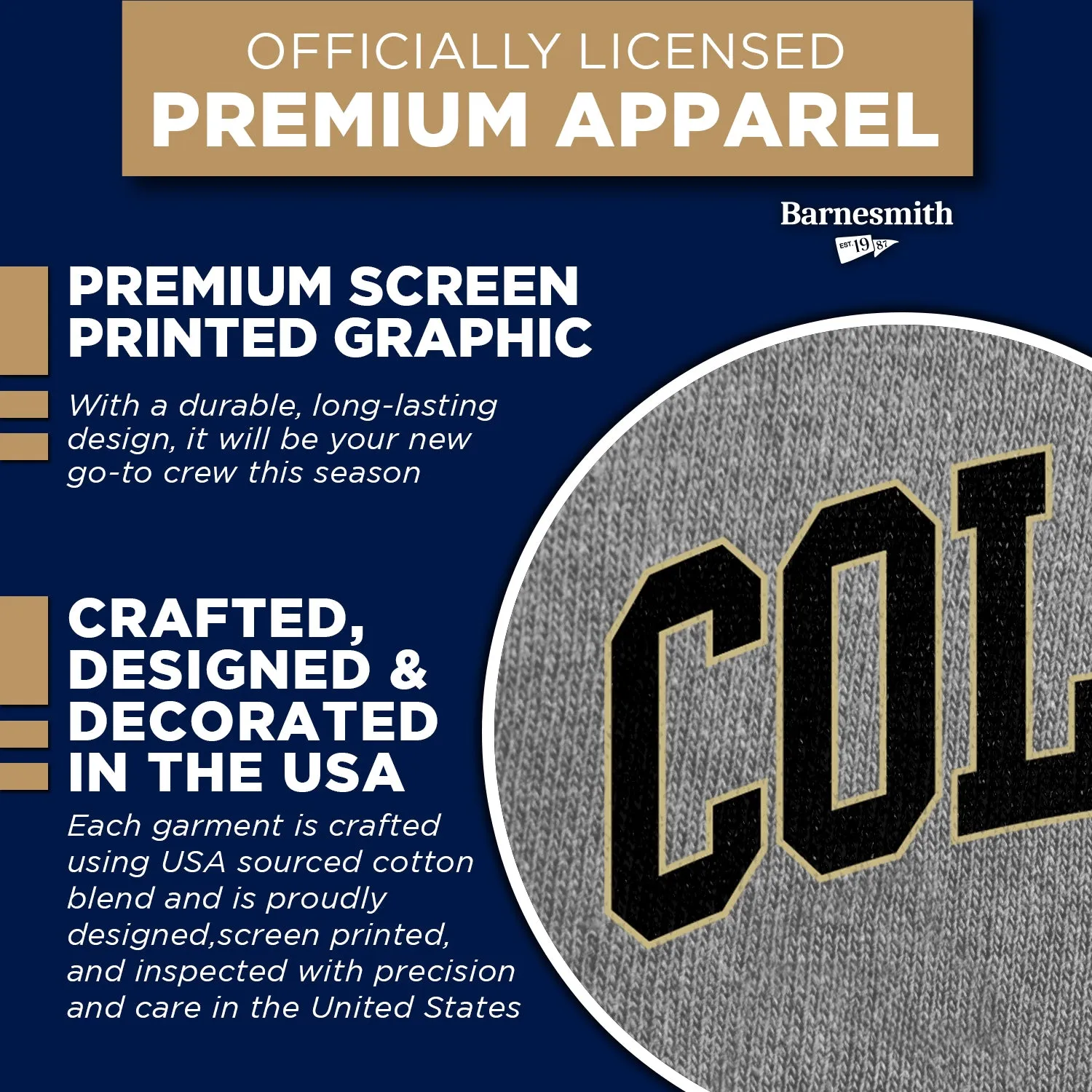 University of Colorado Spirit Sweatshirt (Charcoal) sold by Barnesmith product image thumbnail 4