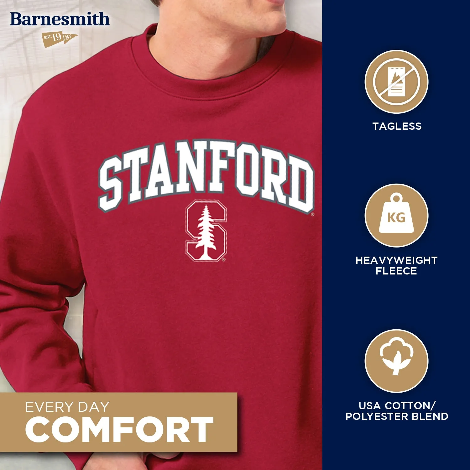 Stanford University Spirit Sweatshirt (Cardinal) sold by Barnesmith product image thumbnail 3