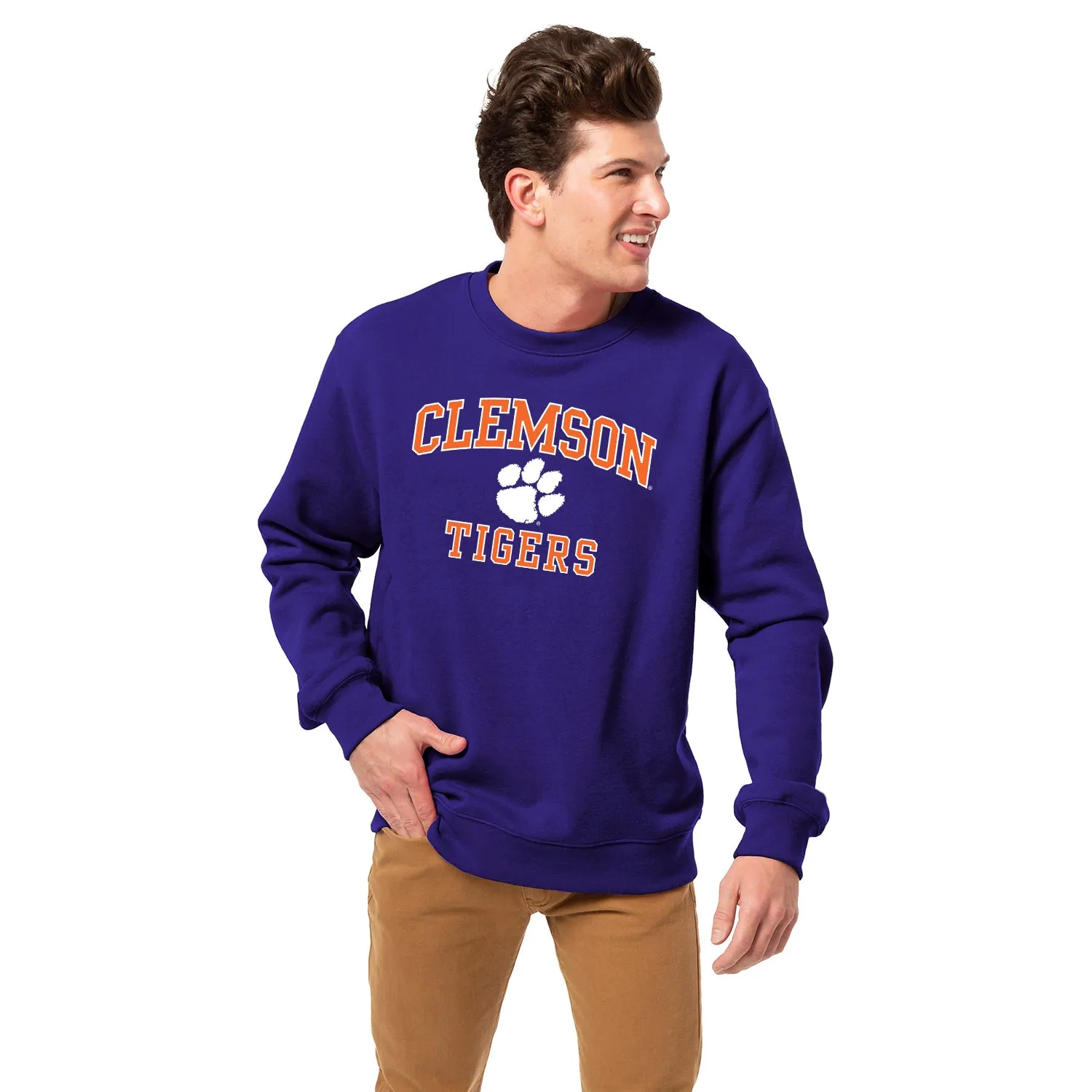 Clemson University Spirit Sweatshirt (Purple) sold by Barnesmith product image thumbnail 2