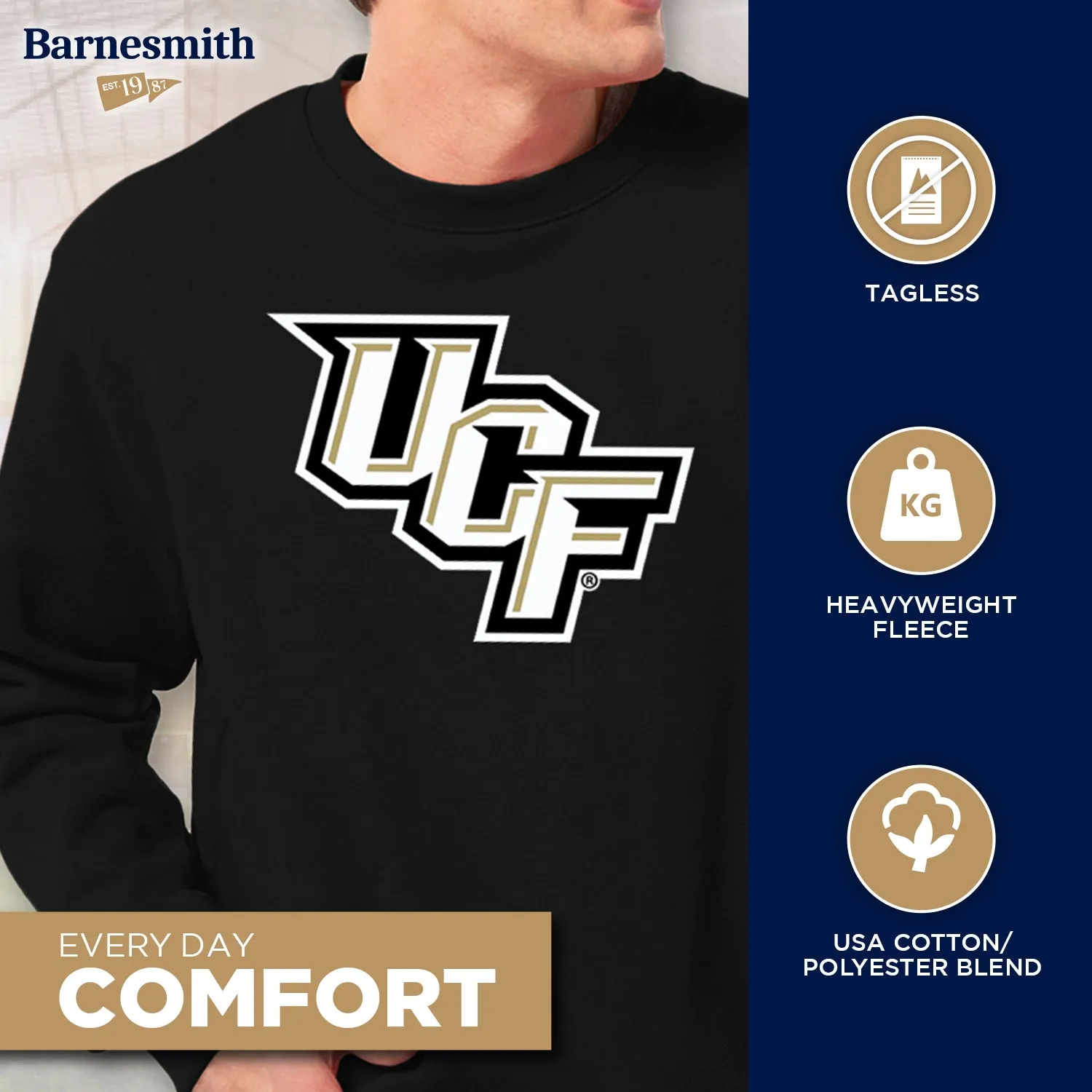 University of Central Florida Spirit Sweatshirt (Black) sold by Barnesmith product image thumbnail 3
