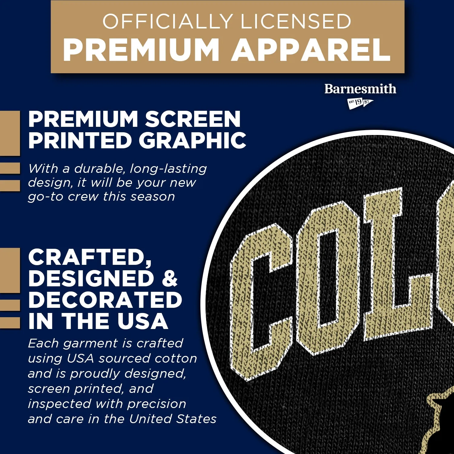 University of Colorado Spirit Sweatshirt (Black) sold by Barnesmith product image thumbnail 4