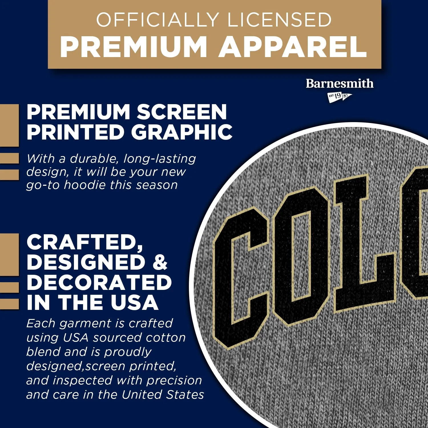 University of Colorado Classic Hood (Charcoal) sold by Barnesmith product image thumbnail 4