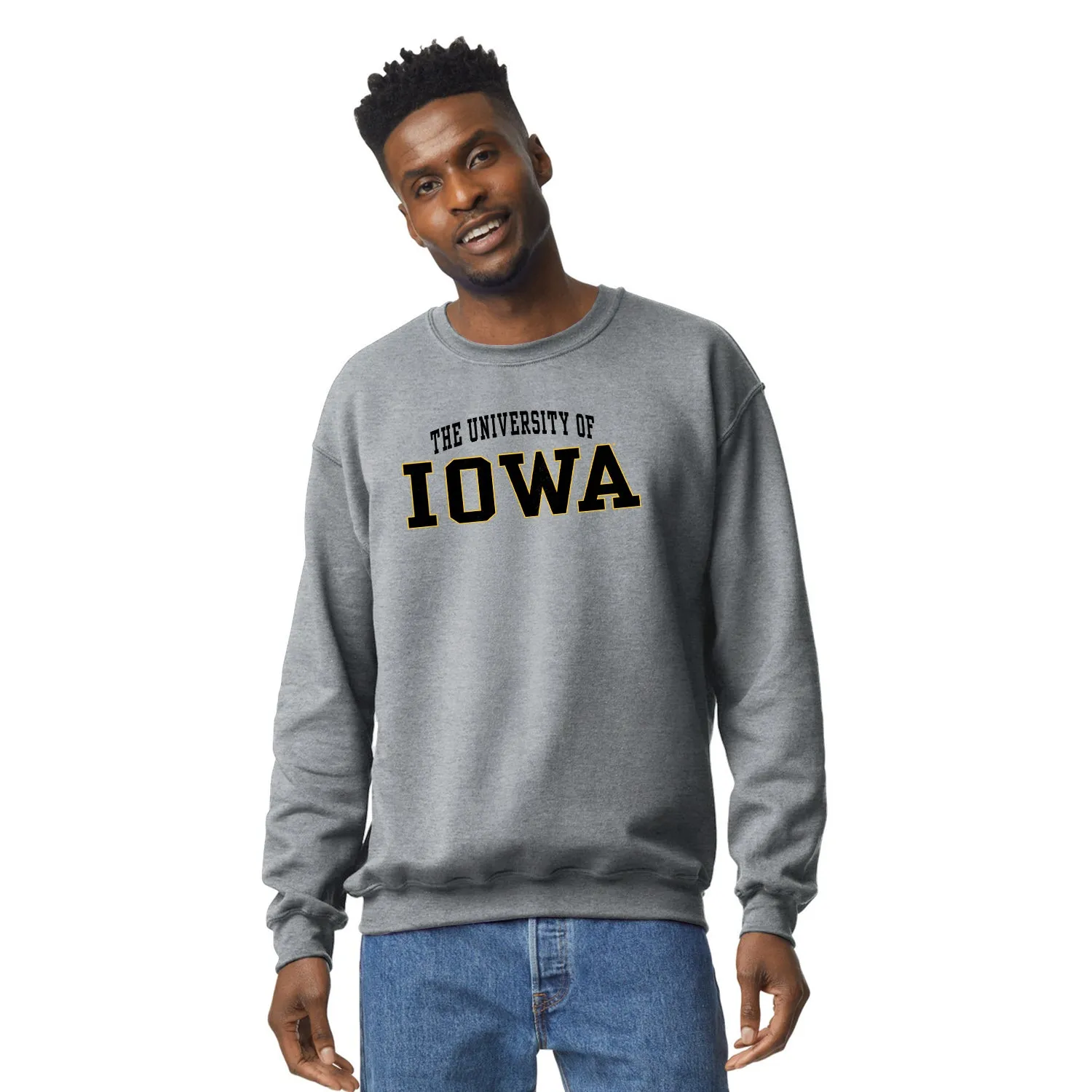 University of Iowa Classic Sweatshirt (Charcoal) sold by Barnesmith product image thumbnail 2