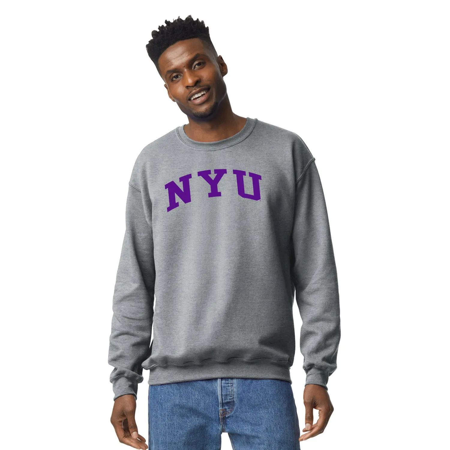 New York University Classic Sweatshirt (Charcoal) sold by Barnesmith product image thumbnail 2