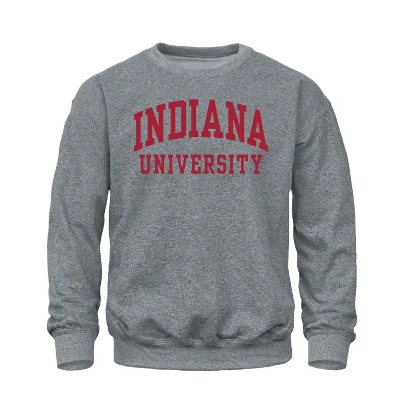 Indiana University Classic Sweatshirt (Charcoal) sold by Barnesmith