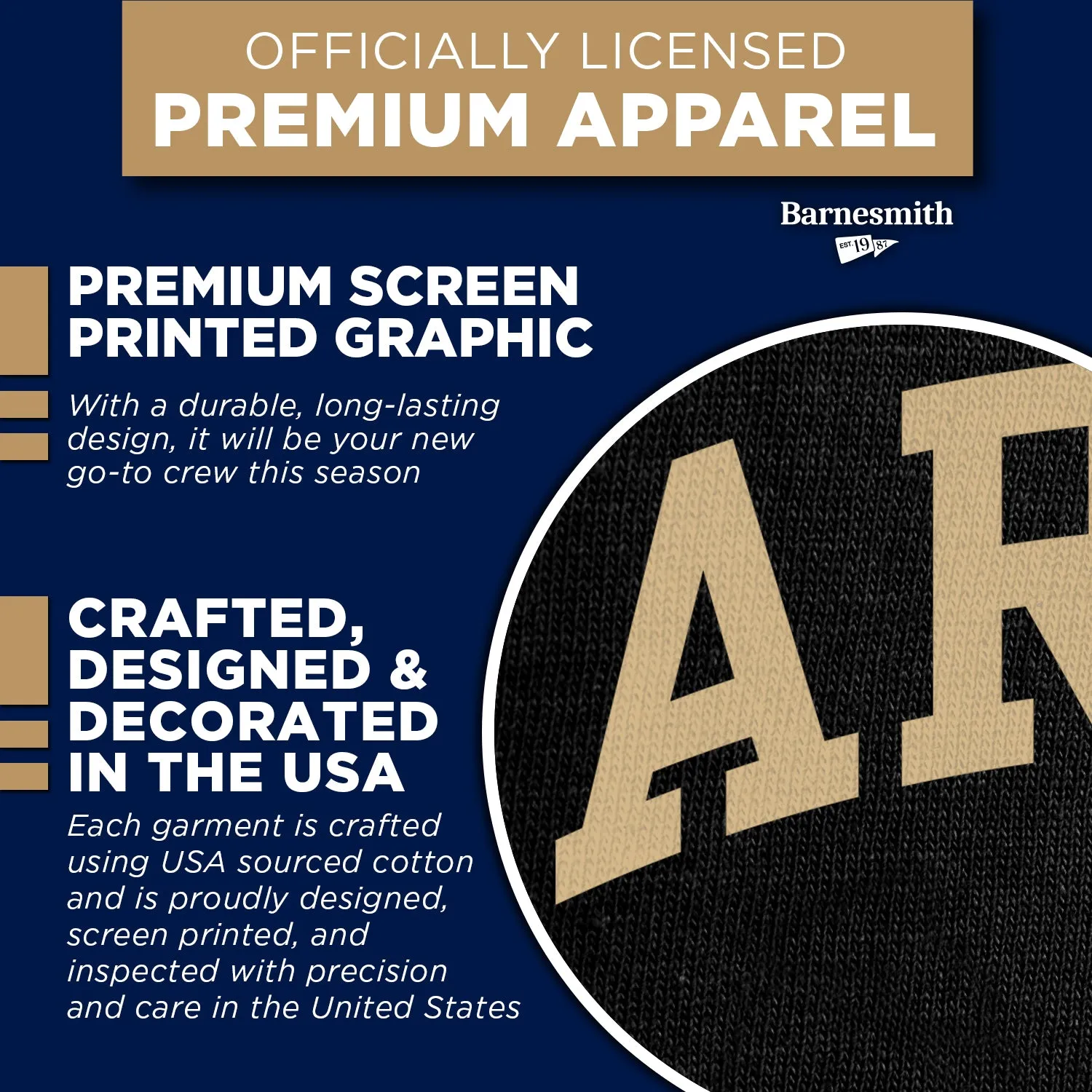 US Military Academy (Army) Classic Sweatshirt (Black) sold by Barnesmith product image thumbnail 4