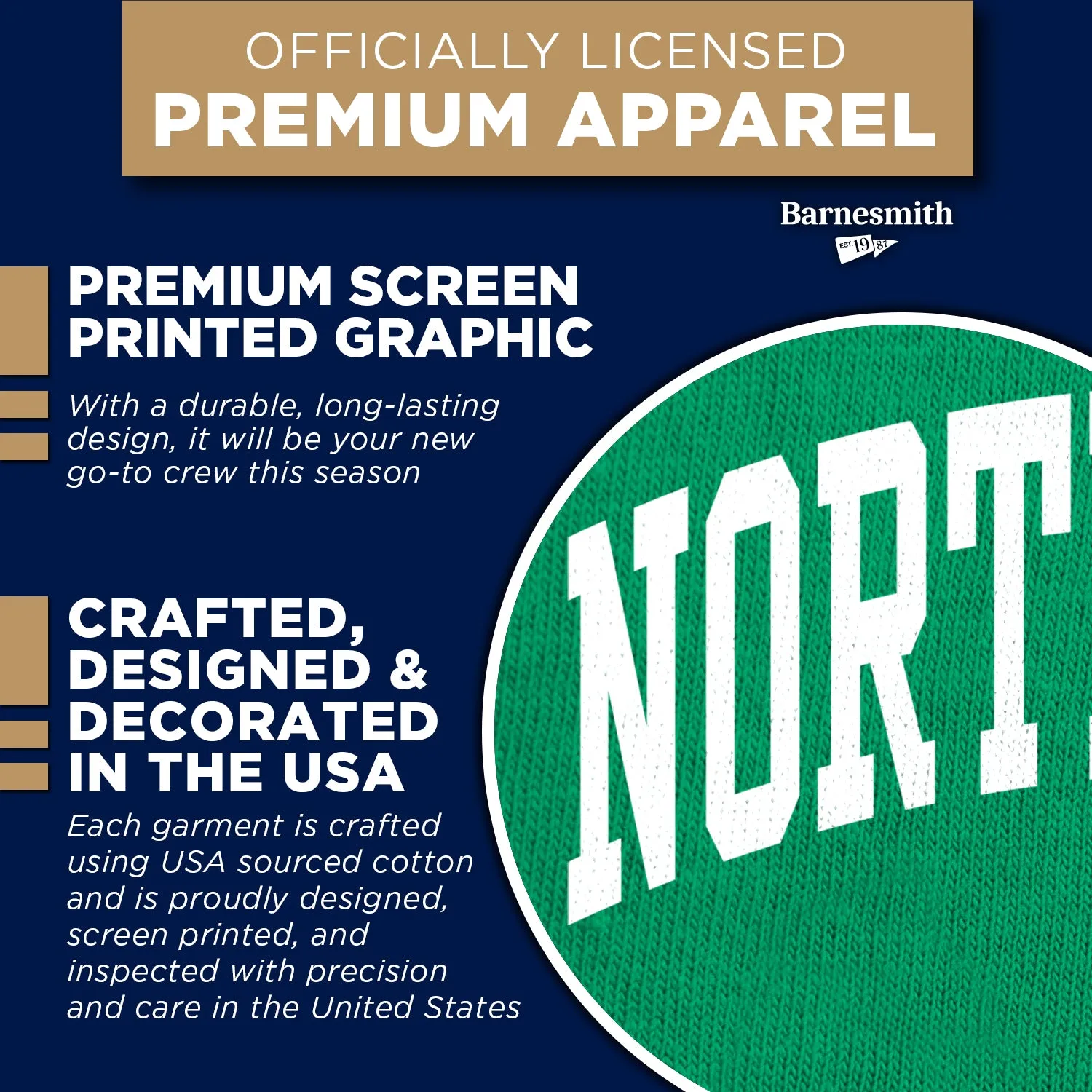 University of North Texas Classic Sweatshirt (Green) sold by Barnesmith product image thumbnail 4