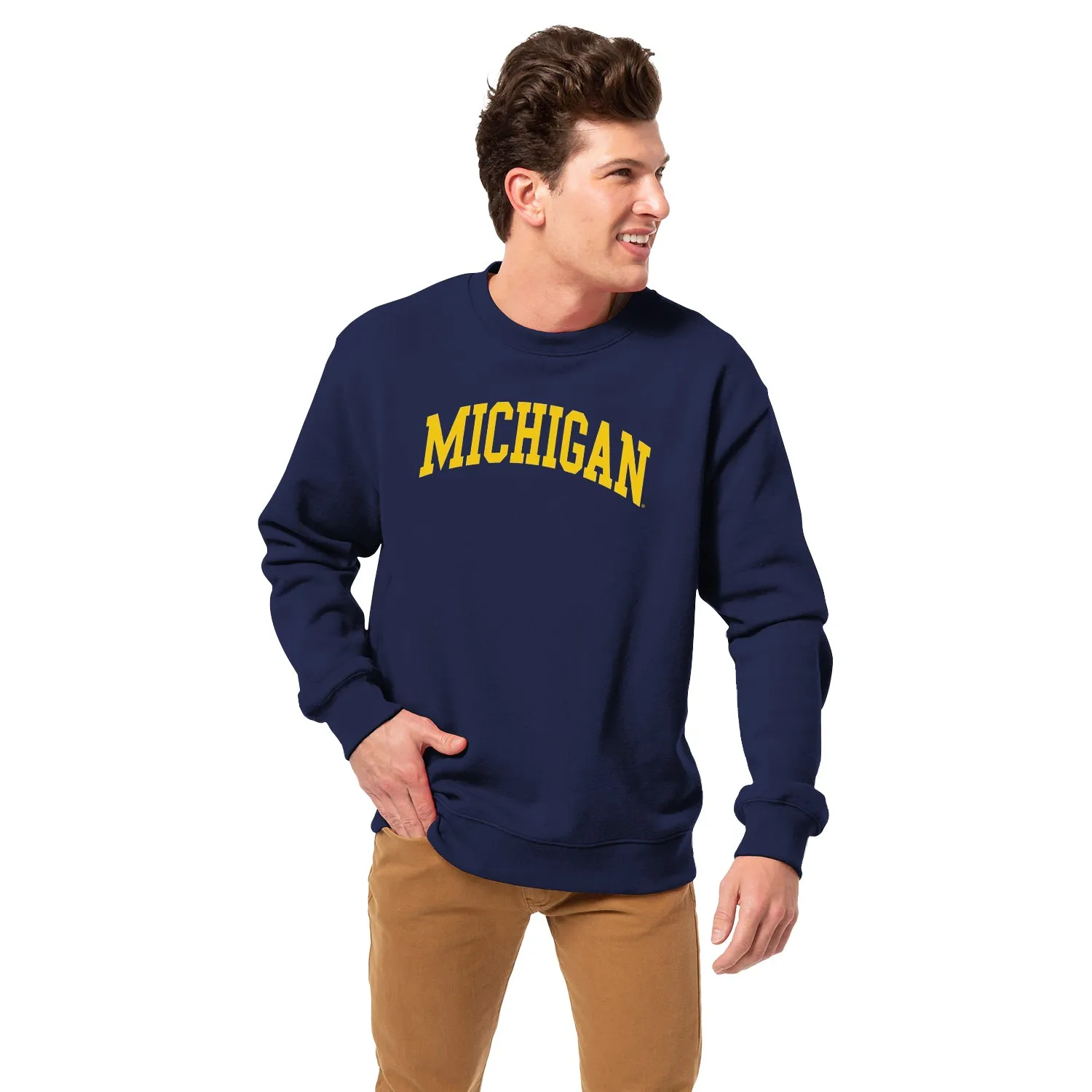 University of Michigan Classic Sweatshirt (Navy) sold by Barnesmith product image thumbnail 2