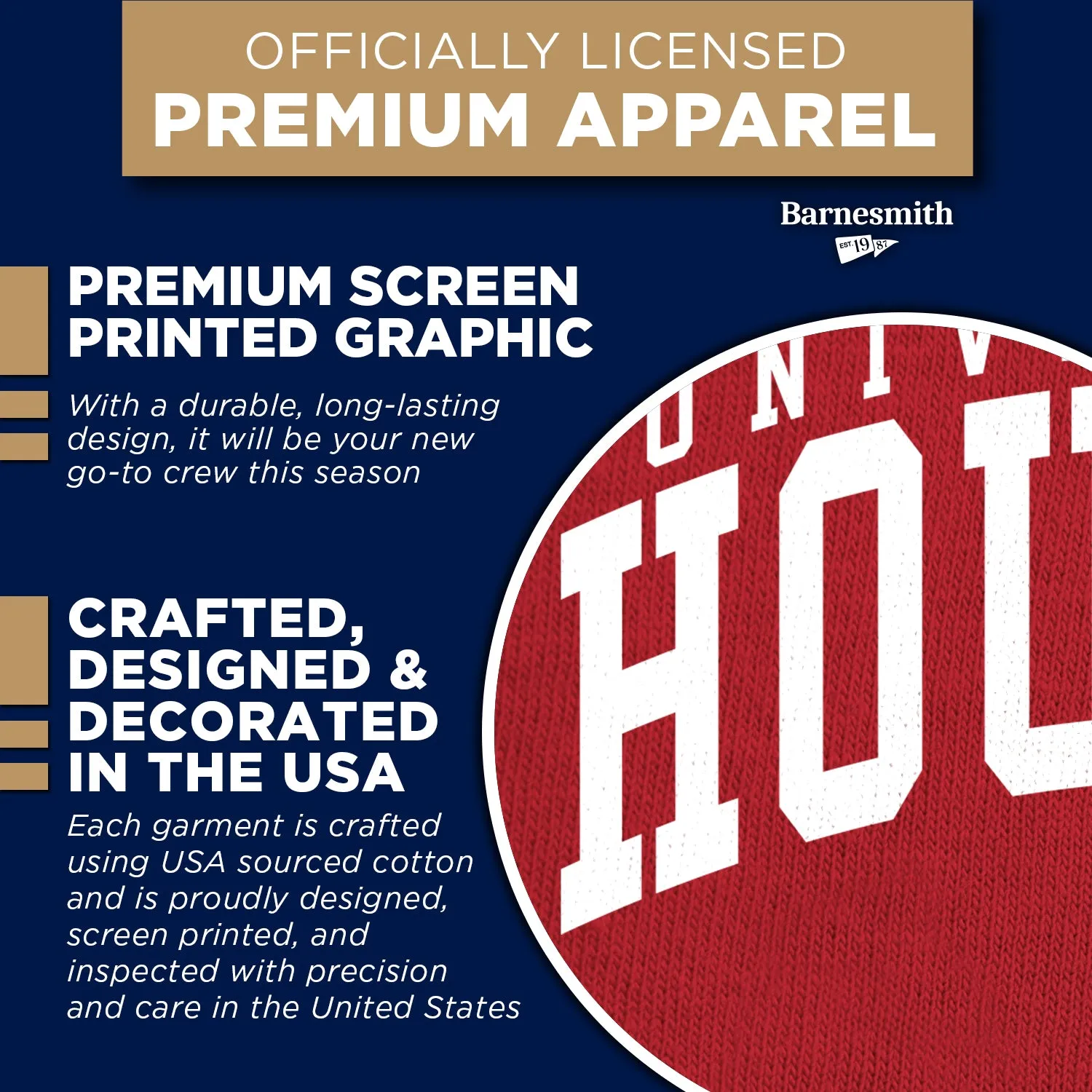 University of Houston Classic Sweatshirt (Red) sold by Barnesmith product image thumbnail 4