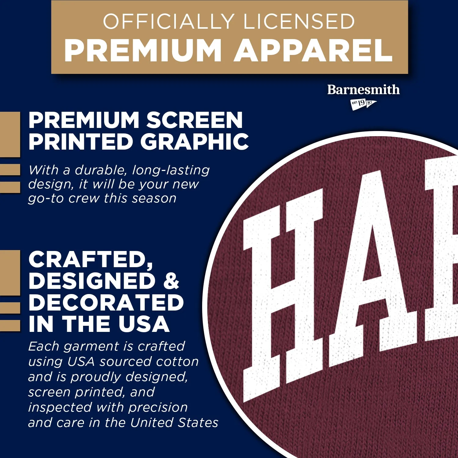 Harvard University Classic Sweatshirt (Crimson) sold by Barnesmith product image thumbnail 4