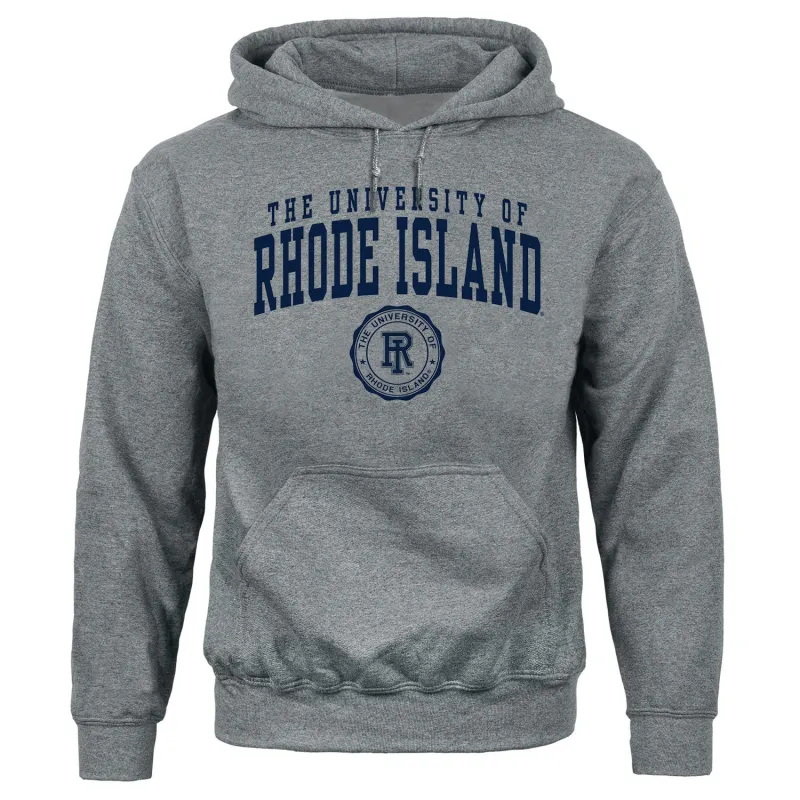 University of Rhode Island Heritage Hooded Sweatshirt (Charcoal Grey) sold by Barnesmith