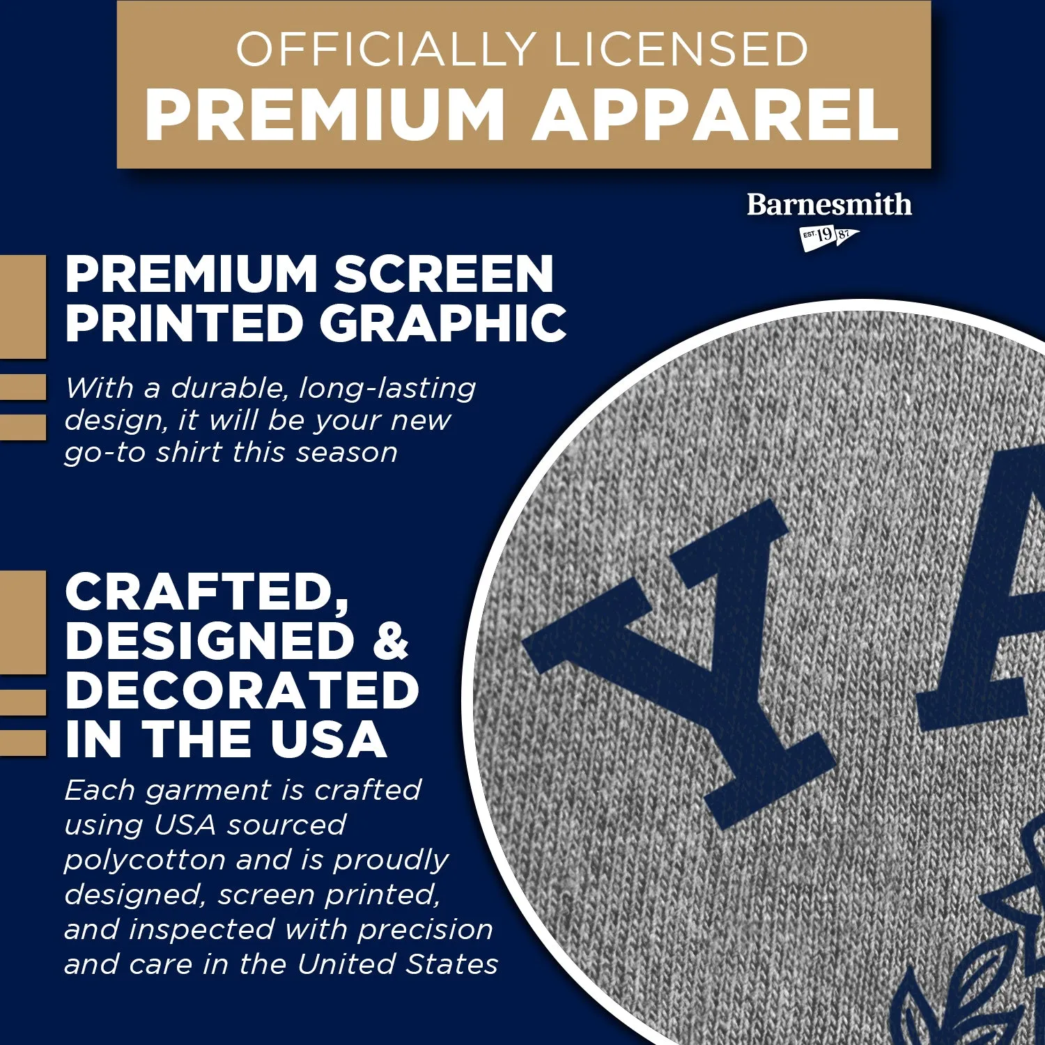 Yale Heritage T-Shirt (Charcoal Grey) sold by Barnesmith product image thumbnail 4