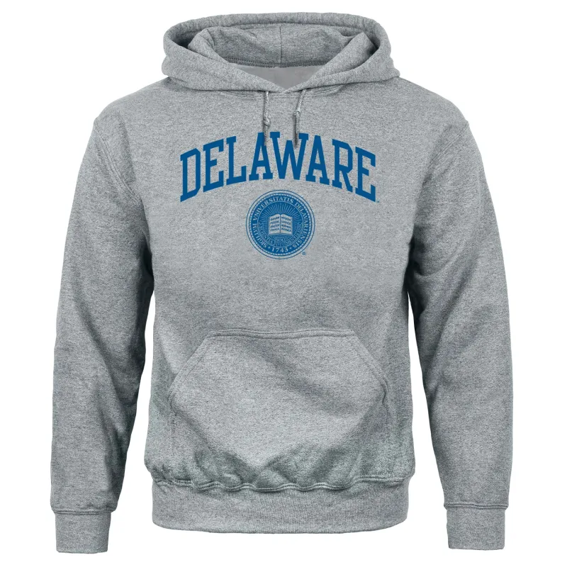 University of Delaware Heritage Hooded Sweatshirt (Charcoal Grey) sold by Barnesmith
