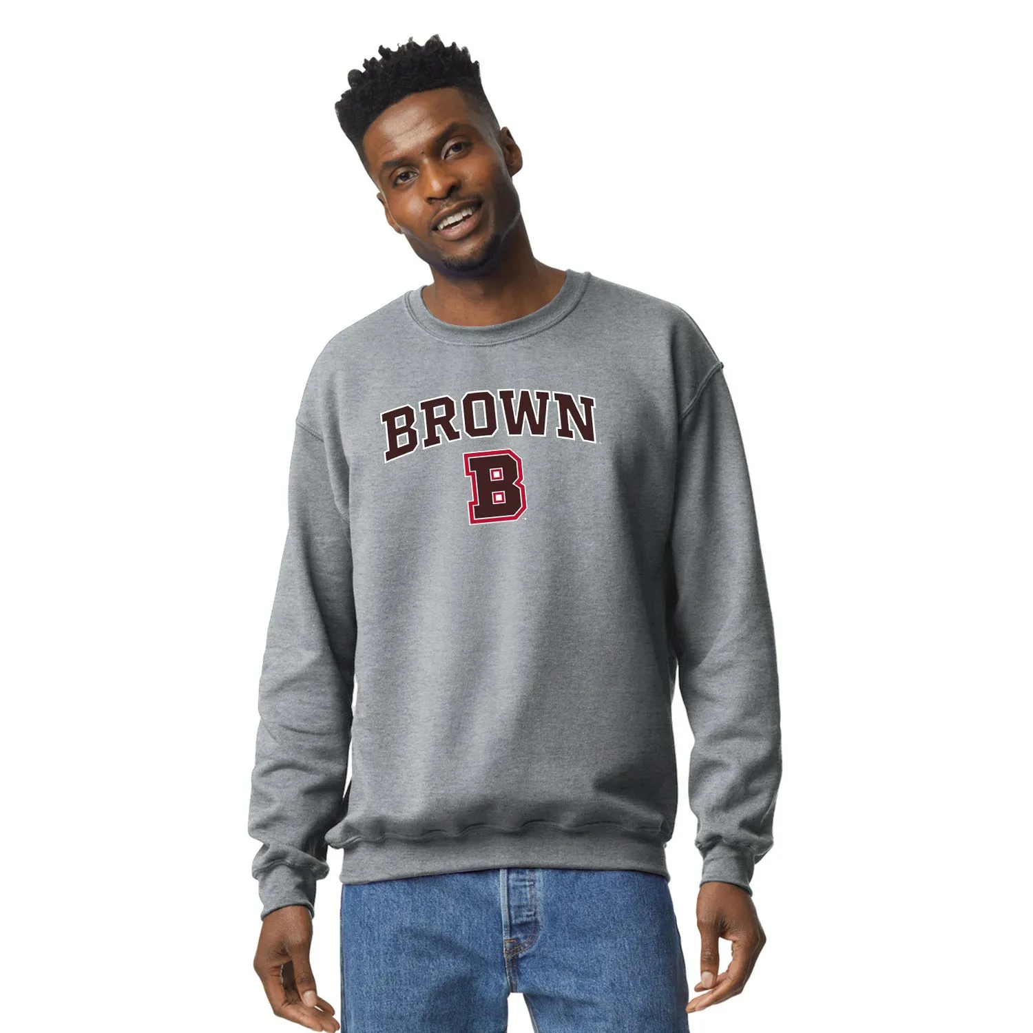 Brown University Spirit Sweatshirt (Charcoal Grey) sold by Barnesmith product image thumbnail 2