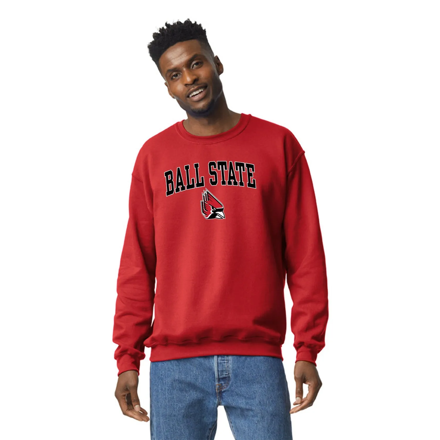 Ball State University Spirit Sweatshirt (Red) sold by Barnesmith product image thumbnail 2