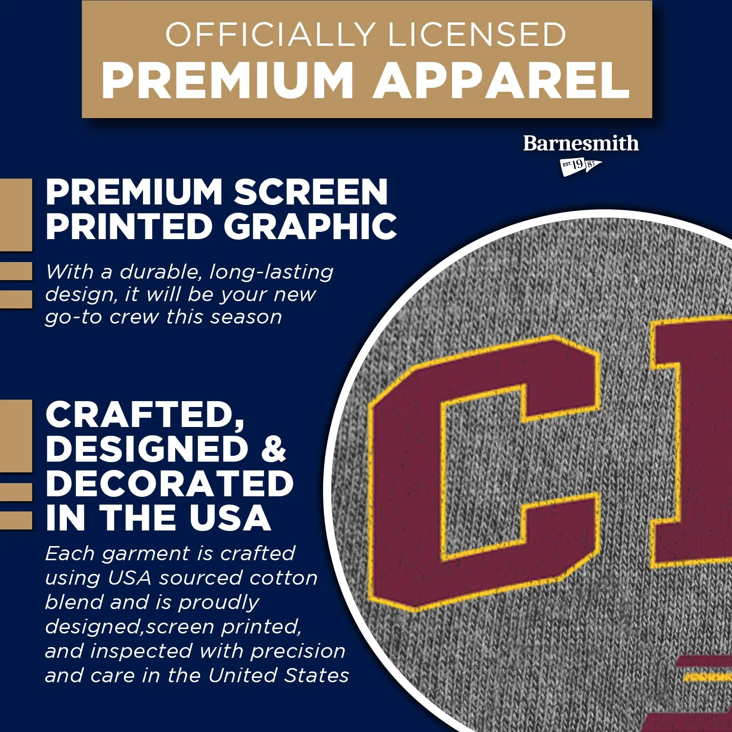 Central Michigan University Spirit Sweatshirt (Charcoal Grey) sold by Barnesmith product image thumbnail 4