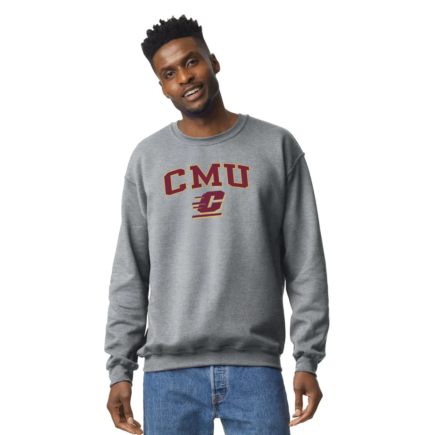 Central Michigan University Spirit Sweatshirt (Charcoal Grey) sold by Barnesmith product image thumbnail 2