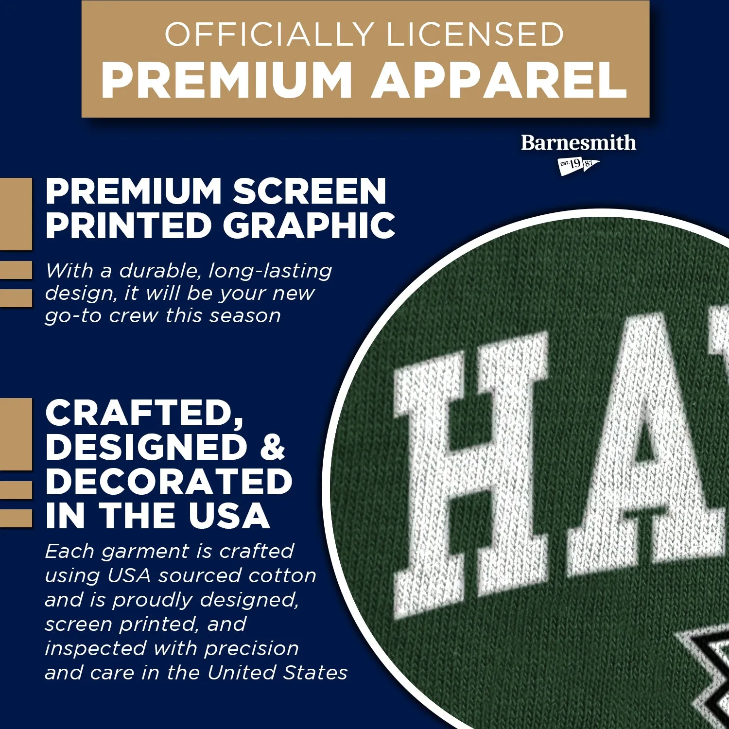 University of Hawaii Spirit Sweatshirt (Hunter Green) sold by Barnesmith product image thumbnail 4