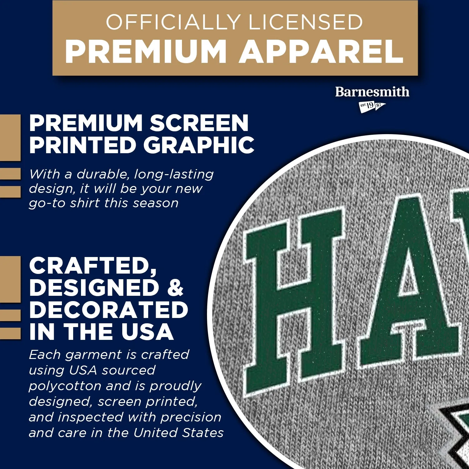 University of Hawaii Spirit T-Shirt (Charcoal Grey) sold by Barnesmith product image thumbnail 4
