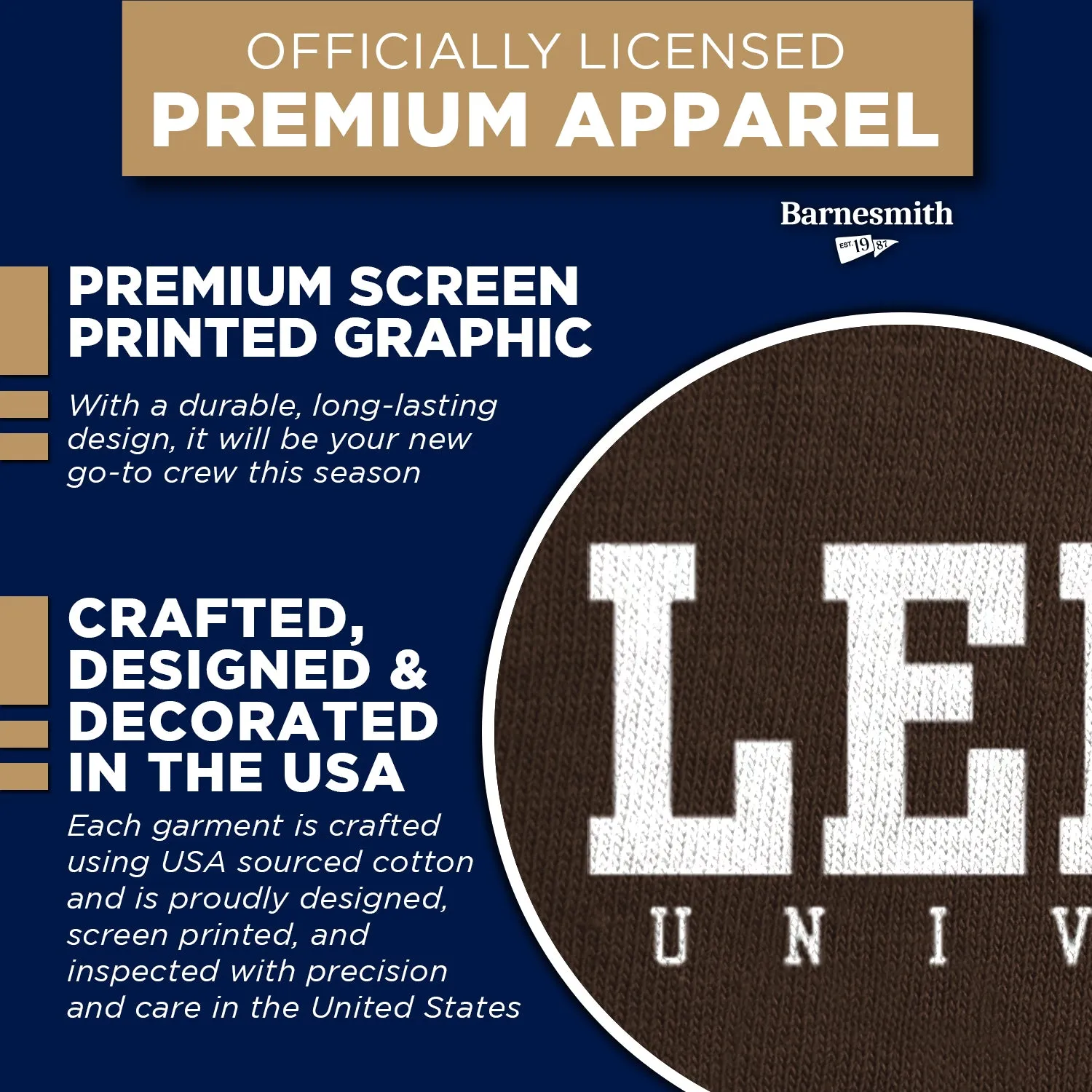 Lehigh University Spirit Sweatshirt (Brown) sold by Barnesmith product image thumbnail 4